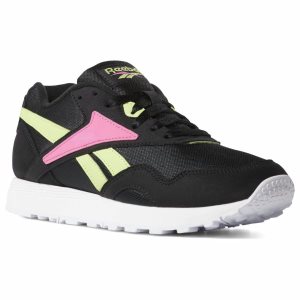 Reebok Rapide Turnschuhe Damen - Schwarz/Weiß/Rosa/HellGrün - DE 237-FAL